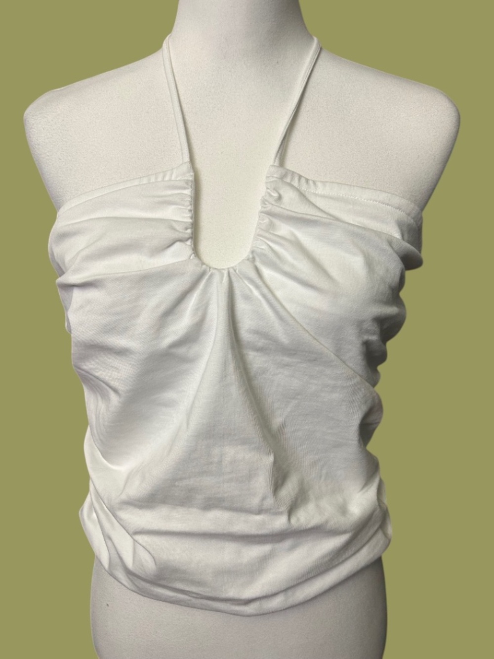 New. Bar III White Halter Top